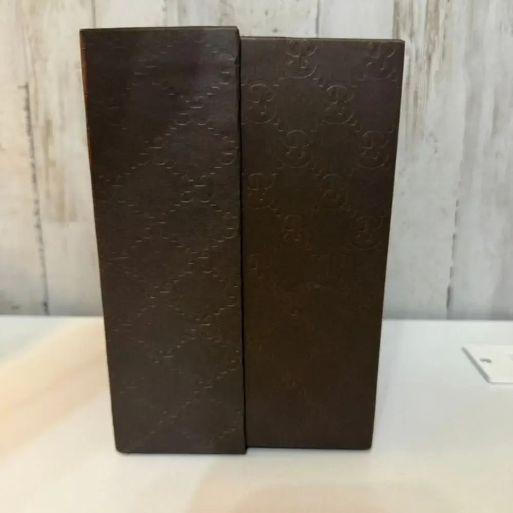 Gucci Firenze 1921 Embossed Brown Monogram Gift Presentation Box w/ Lid